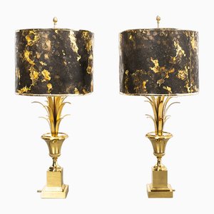 Palm Table Lamps in Brass from Veralux Leuchten, Set of 2