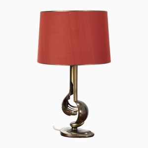 Lámpara de mesa italiana de latón