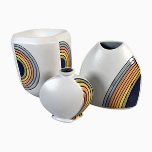 Vases Rainbow en Céramique de KMK, Set de 3