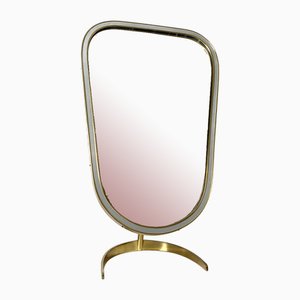 Vintage Brass Table Mirror