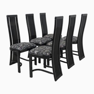 Black Dining Chairs, Set of 6
