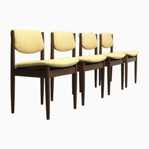 Model 197 Dining Chairs by Finn Juhl, Set of 4