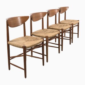 Chaises de Salle à Manger par Peter Hvidt, Set de 4