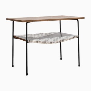 Side Table with Perforated Metal