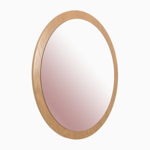 Miroir Vintage Rond en Placage