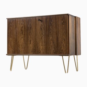 Vintage Brown Rosewood Cabinet