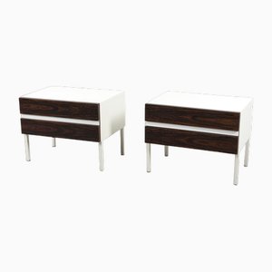 Nightstands with Rosewood Front, Set of 2