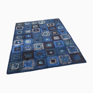 Large Blue Wool Rug