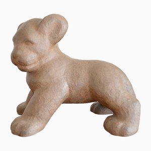 Bebé león de cerámica, años 60