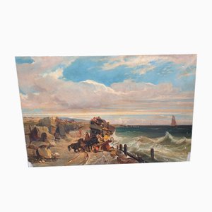 La tormenta, óleo sobre lienzo, siglo XIX