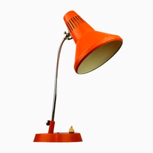 Lampe de Bureau Ajustable en Métal Peint Orange de TEP, 1970s