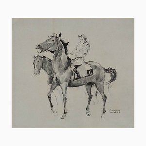 Joan Albert, Cavallo, 1980, Matita su carta