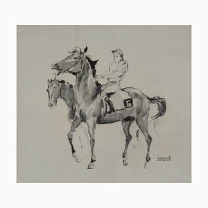Joan Albert, Pferd, 1980, Bleistift auf Papier