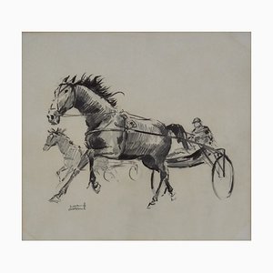 Joan Albert, Caballo, 1980, Lápiz sobre papel