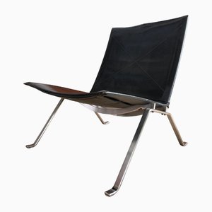 Vintage Pk 22 Leather Chair by Poul Kjærholm for Fritz Hansen