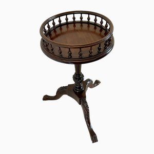Lámpara de mesa victoriana antigua de caoba, década de 1880