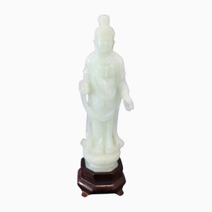 Buddha in Carved Jade, Mid-20th Century