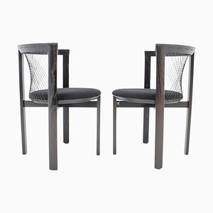 Danish String Chairs by Niels Jørgen Haugesen for Tranekaer, 1980s, Set of 2