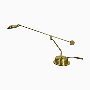 Large Brass and Metal Swing-Arm Table Lamp in the Style of Sciolari from Bankamp Leuchten, 1980s