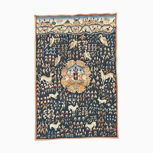 Vintage French Aubusson Style Jaquar Tapestry with Medieval Design, 1960s