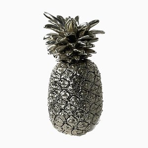 Large Italian Silver Laminated Pineapple, 1970s