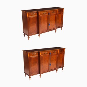 Vintage Sideboards aus geflammtem Mahagoni von William Tillman, 1980er, 2er Set