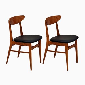 Danish Teak Wood Chairs from Farstrup Møbler, 1960s, Set of 2