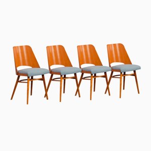 Vintage Czechoslovakian Model 514 Chairs by Radomir Hofman for Ton, 1960s, Set of 4