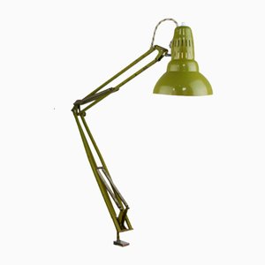 Grüne verstellbare Achitect Tischlampe, 1970er