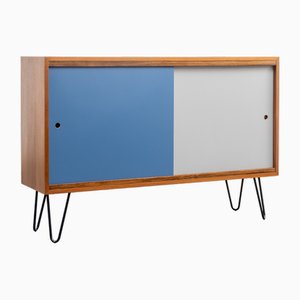 Sideboard with Turning Doors in Walnut, 1960s