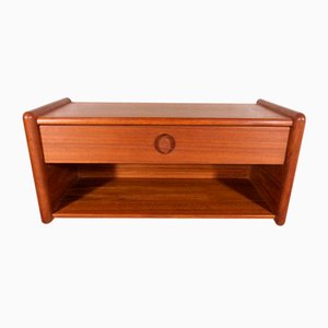 Danish Teak Wall Console with Drawer, 1960s