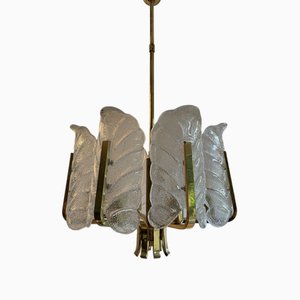 Chandelier by Carl Fagerlund for JSB / Orrefors, 1970s