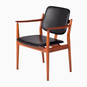 Poltrona di Arne Vodder in teak per Sibast Furniture, Danimarca, anni '60