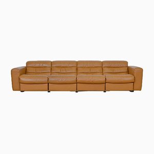 Vintage Four Seater Leather Sofa With Relax Function From De Sede