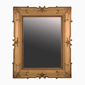 Specchio in stile eclettico in legno intagliato