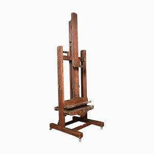 Artists Fully Adjustable Studio Easel in Walnut by Newman