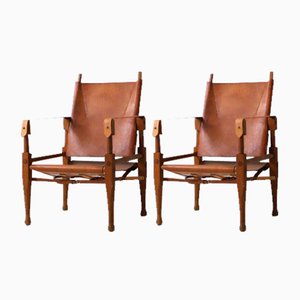 Safari Chairs by Wilhelm Kienzle for Wohnbedarf, 1950, Set of 2