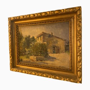 Grisolle, Farm Scene, Painting, Framed