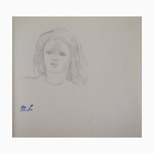 Marie Laurencin, Portrait of the Girl, Original Pencil Drawing