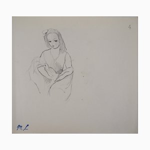 Marie Laurencin, Seated Woman, Original Pencil Drawing
