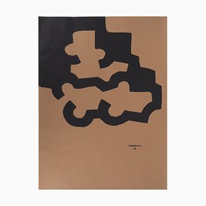 Eduardo Chillida, Schwarze Abstraktion, Lithographie