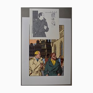 Julliard André, Blake e Mortimer a Bruxelles: The Yellow Mark, 2003, Silkscreen