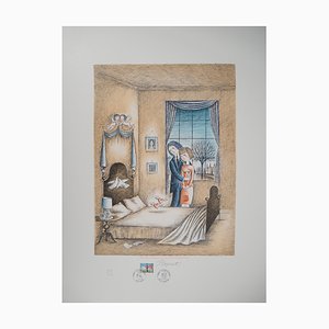 Raymond Peynet, Les Amoureux : L'Accord des Coeurs, Lithographie Originale