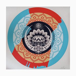 Shepard Fairey (Obey), Lotus Ornament Target, Siebdruck