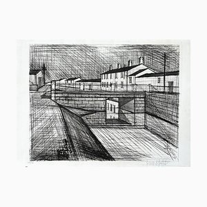Bernard Buffet, The Canal, 1955, Original Etching