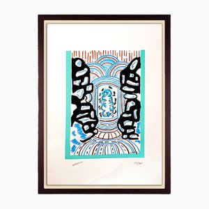 Luis Gordillo, Composition, Serigraph, Framed