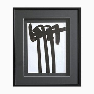 Pierre Soulages, Lithograph 28, 1970, Original Lithograph