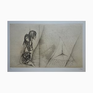 Fred Deux, The Question, Original Etching