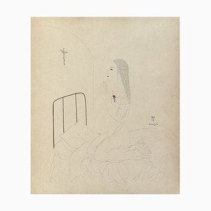 Léonard Tsuguharu Foujita, Prière, 1920, Gravure Originale