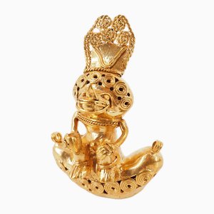 Kolumbianische Taïrona Tumbaga Statuette des Hohepriesters